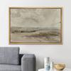 SIGNLEADER Framed Canvas Print Wall Art Pastel Brown Mountain Valley Landscape Nature Wilderness Illustrations Modern Art Decorative Minimal Rustic for Living Room, Bedroom, Office - 16"x24" Natural view 2