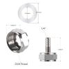 MRbrew Keg Coupler Barb Connector, 4 PCS Homebrew Kegerator Sankey Couplers O.D 1/4'' Chrome-Plated Brass Liquid Beer Line Tailpiece Nipple Fitting with Sealing Gasket Washer and G 5/8 Thread Hex Nut view 3