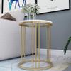 FUFU Metal Sofa Side Table, Small Coffee Table, Living Room Office Furniture, Marble Table Top, Bedside Table view 4