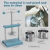 SQUEEZE master Cheese Tincture Herb Fruit Wine Manual Press -0.53Gallon/ 2 Litre-Power Ball Handle-Stainless Steel & Iron for Juice, Cider,Wine,Olive Oil-Blue view 2