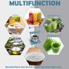 SQUEEZE master Cheese Tincture Herb Fruit Wine Manual Press -0.53Gallon/ 2 Litre-Power Ball Handle-Stainless Steel & Iron for Juice, Cider,Wine,Olive Oil-Blue view 4