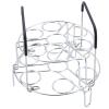 GREATLINK 2-Tier Stainless Steel Egg Holder with Silicone Handles, 14 Egg Capacity Stackable Rack for Refrigerator - Easy Grab Space Saving Organizer view 1