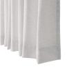 DotheDrape Pinch Pleat Curtain, 50 W x 100 L inch Light Filtering Linen Curtain Drape Panel for Living Room and Silding Door (1 Panel, Beige White) view 4