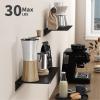 Danpoo 12 inch Metal Floating Shelves for Wall Organizer & Storage, Display Shelves for Bathroom, Living Room, Kitchen, Bedroom(Matte Black, 2-Pack) view 4