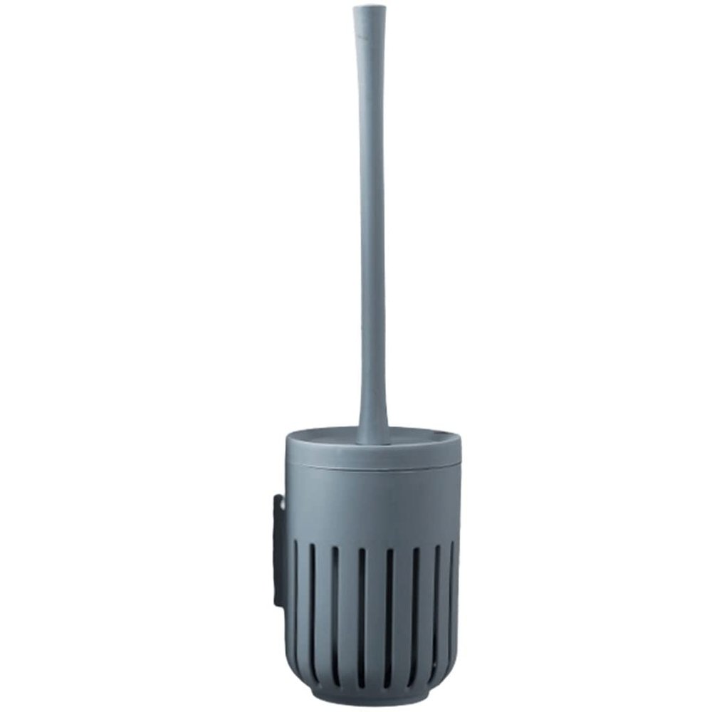 Toilet Brush Wall Mounted Toilet Brush and HolderToilet Bowl Brush with Long Handle and Quick Drying HolderToilet Scrub Brush for Bathroom Upgraded (Color : Blue)