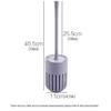 Toilet Brush Wall Mounted Toilet Brush and HolderToilet Bowl Brush with Long Handle and Quick Drying HolderToilet Scrub Brush for Bathroom Upgraded (Color : Blue) view 2