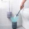Toilet Brush Wall Mounted Toilet Brush and HolderToilet Bowl Brush with Long Handle and Quick Drying HolderToilet Scrub Brush for Bathroom Upgraded (Color : Blue) view 3