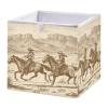 Kigai Storage Basket Western Desert Cowboy Foldable Storage Bin 11 X 11 X 11 Inches Cube Storage Baskets Box for Shelves Closet Laundry Nursery Bedroom Home Decor view 1
