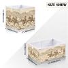 Kigai Storage Basket Western Desert Cowboy Foldable Storage Bin 11 X 11 X 11 Inches Cube Storage Baskets Box for Shelves Closet Laundry Nursery Bedroom Home Decor view 3