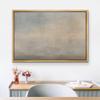 SIGNLEADER Framed Canvas Print Wall Art Pastel Grunge Brown Sky Landscape Abstract Shapes Illustrations Modern Art Decorative Minimal Relax/Calm for Living Room, Bedroom, Office - 16"x24" Natural view 3