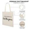 in This Kitchen We Lick The Spoon Reusable Grocery Bags,Reusable Canvas Shoulder Bag with Zipper Bachelorette Party Bags for Mom Grandma Sister view 4
