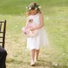 Mokylor 2 Pack Pink Flower Girl Baskets with Artificial Crystal, Rattan Wedding Basket Decorated with Lace and Satin Rose Flowers for Wedding Home Table decorations view 3