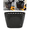 plplaaoo Removable Children Bike Basket,Plastic Front Handlebar Bicycle Basket,Detachable Easy Install Quick Released Baske,Front Storage Accessories for Kids Bike (Black), Bike Basket Front Bike view 3