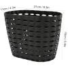 plplaaoo Removable Children Bike Basket,Plastic Front Handlebar Bicycle Basket,Detachable Easy Install Quick Released Baske,Front Storage Accessories for Kids Bike (Black), Bike Basket Front Bike view 4