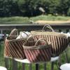3 Piece Basket Set, Tote and Shopping Basket Bags, Square Bottom, Flexible Jute, 12.5 Inches view 2