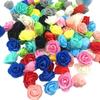 ECYC 500 Pcs 1.18 inch Mini Artificial Rose Flower Heads, Foam Rose Flower Heads Stemless Faux Rose Heads for DIY Crafts Home Wedding Party Decoration,Orange view 2