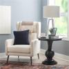Pemberly Row Transitional Wood Accent Table w/Pedestal Base in Jet Black view 2