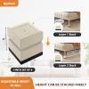 JONHWI Bed Risers, Furniture Raise Blocks, 3 inch Stilts Heavy Duty for Bed Couch Desk Sofa Table Lifts, Furniture Legs Lifters Support up to 1300 Lbs (Beige, 8 Pack Set) view 3
