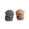 NA Solid Creative Cast Iron Mini Tiger Statue Figurine, Cute Little Tiger Model Sculpture Home Garden Bonsai Children's Room Decoration (Black) view 3