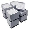 JONHWI Bed Risers, Furniture Raise Blocks, 3 inch Stilts Heavy Duty for Bed Couch Desk Sofa Table Lifts, Furniture Legs Lifters Support up to 1300 Lbs (Light Grey, 8 Pack Set) view 1