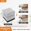 JONHWI Bed Risers, Furniture Raise Blocks, 3 inch Stilts Heavy Duty for Bed Couch Desk Sofa Table Lifts, Furniture Legs Lifters Support up to 1300 Lbs (Light Grey, 8 Pack Set) view 3