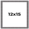 12x15 Frame Blue Kingsley Pewter Solid Wood Picture Frame Width 0.75 Inches |Interior Depth 0.5 Inches | Kingsley Pewter Frame with UV Acrylic, Foam Board Backing & Hanging Hardware view 1