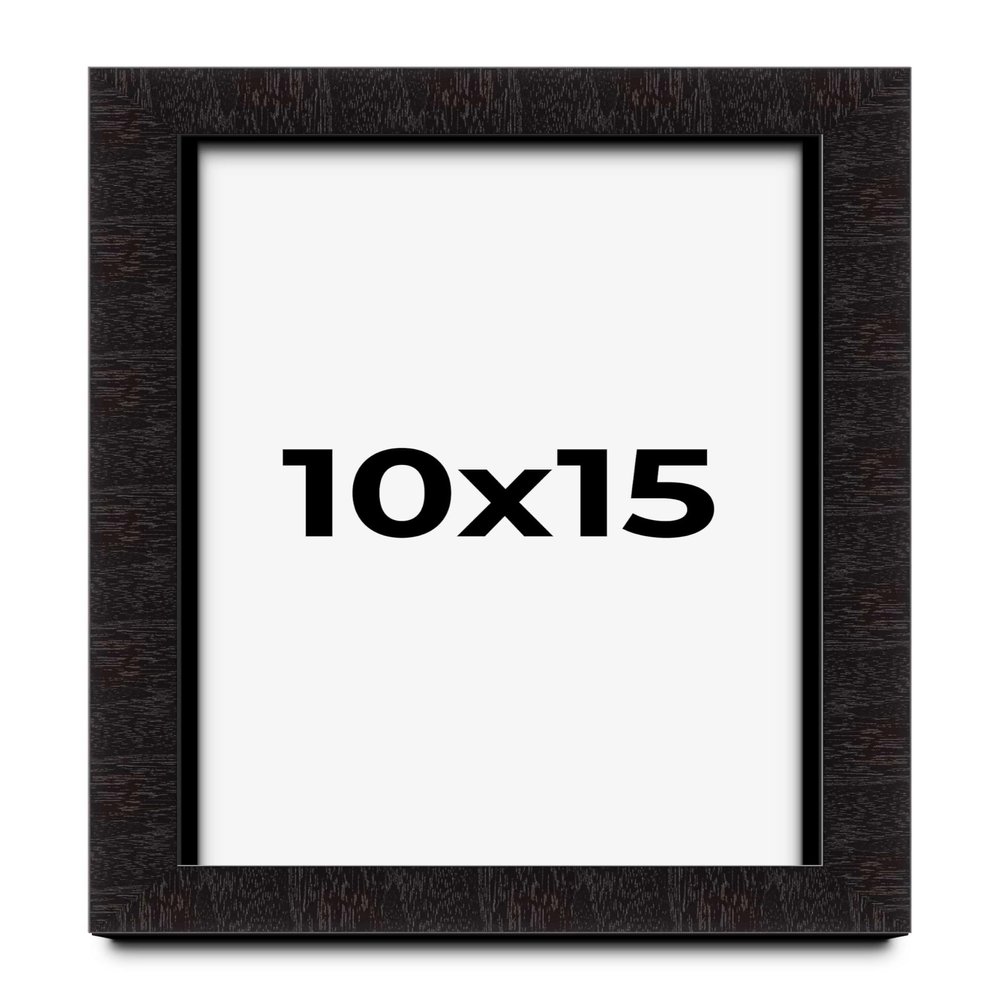 10x15 Shadow Box Black Solid Wood Display Picture Frame | 1 Inch Rabbet Depth | | 1.375 Inch Moulding Width | Grant Mid Century Photo Frame Complete with UV Acrylic, Backing & Hanging Hardware