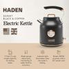 Haden Dorset 1.7 Liter Stainless Steel Electric Kettle, Hot Water Kettle with 360-Degree Base and Auto Shutoff, Black & Copper view 2