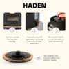 Haden Dorset 1.7 Liter Stainless Steel Electric Kettle, Hot Water Kettle with 360-Degree Base and Auto Shutoff, Black & Copper view 3
