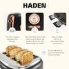 Haden Dorset 4 Slice Wide Slot Stainless Steel Toaster with Adjustable Browning Control & Non-Slip Feet, Black & Copper view 3