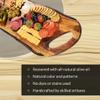 Acacia Charcuterie Board with Natural Live Edge & Round Handle - Wood Cheese Board - Decorative Wooden Serving & Cutting Board - Housewarming, Mothers Day, New Home & Wedding Gifts (XL - 24 x 10) view 4