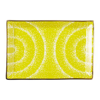 Jonathan Adler Vapor Rectangle Tray, Yellow