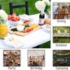 Board Rectangular Fitted Table Cover, Washable Picnic Table Cover Flexible Tablecloth, 24"x 48" Table Cover for 4ft Folding Table view 4