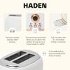Haden Heritage 2-Slice Wide-Slot Toaster, Stainless-Steel Bread Toaster with Adjustable Browning Control, Crumb Tray & Non-Slip Feet, Ivory & Copper view 3