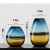 Fashion Hydroponic Flowers VaseGradient Glass Vases Creativity Hand Blown Swirl Glass Bulb Flower Vase Soft Decoration Art for Home Decoration view 2