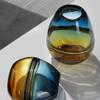 Fashion Hydroponic Flowers VaseGradient Glass Vases Creativity Hand Blown Swirl Glass Bulb Flower Vase Soft Decoration Art for Home Decoration view 3
