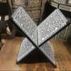Islamic Muslim Quran Holder Stand Beech Wood Inlaid Mother of Pearl Egyptian Handmade (m01) view 2