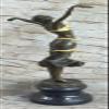 EUROPEAN BRONZE 1930s Style Art Deco Gilt Bronze Female Nude Lady Dancing Sculpture Figure Decor Vault view 3