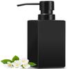 GMISUN Black Soap Dispenser Bathroom, Glass Hand Soap Dispenser with Stainless Steel Pump, 12 fl oz/350ml Refillable Dish Dispensers for Kitchen, Modern Liquid Lotion Bottles for Bathroom Countertop view 1
