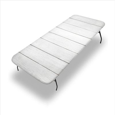 Board Rectangular Fitted Table Cover, Washable Picnic Table Cover Flexible Tablecloth, 30"x 72" Table Cover for 6ft Folding Table
