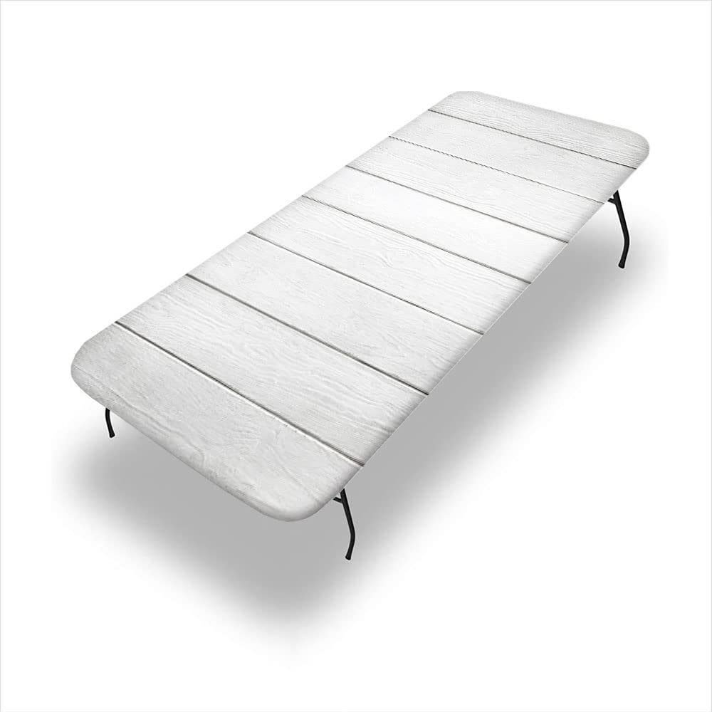 Board Rectangular Fitted Table Cover, Washable Picnic Table Cover Flexible Tablecloth, 30"x 72" Table Cover for 6ft Folding Table