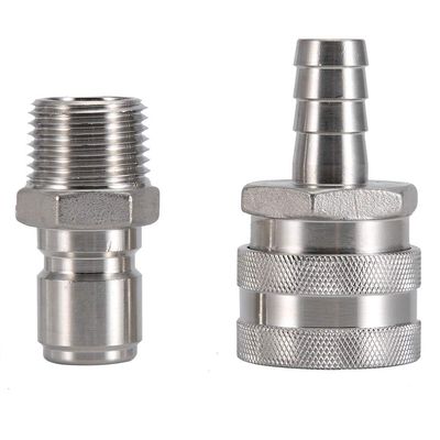 1/2"BSP Beer Fitting,Brewing Quick Disconnect Set,Beer Brewing Connector,Stainless Steel Female Quick Disconnect,for Brewing Equipment, Brewing Quick Disconnect Set,1/2"BSP Beer Fitting,Disconnec