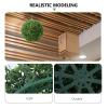 14-Inch Artificial Boxwood Topiary Ball, Outdoor Faux Plant Decorative Sphere for Home, Garden, Patio, and Wedding Decor view 2