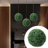14-Inch Artificial Boxwood Topiary Ball, Outdoor Faux Plant Decorative Sphere for Home, Garden, Patio, and Wedding Decor view 3