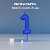 DERVENTA Number Candle Blue 2.36 inch Party Celebration Anniversary Decoration Perfect Birthday Brunch Dessert Cake Topper 1 Piece (Number 7 Blue) view 2