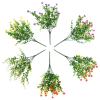 FOMIYES 6 Pack Faux Eucalyptus Stems Realistic Greenery Garland for Wedding Decor Home Party view 1