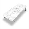 Marble Elastic Edge Fitted Tablecloth, Marble Texture Background, Suitable for Camping Party and Picnic, 30"x 60" Table Cover for 5ft Folding Table view 1
