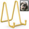 TR-LIFE 4 Pack 4.5 Inch Display Stands - Holder Stand for Picture, Decorative Plate, Photo Easel, Tabletop Art (Gold) view 1
