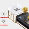 FUFU Nordic MDF Side Table, Metal Coffee Table, Sofa Table, Bedside Table, Creative Storage Table view 4
