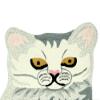 Exotic India Snow-White Cat Yogic Asana Mat from Mirzapur - Wool view 2